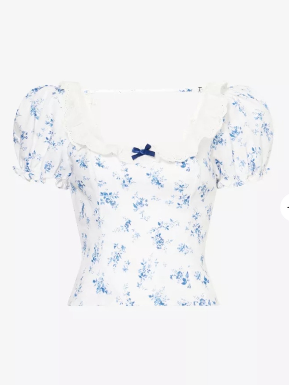 Reformation Alice Puff Sleeve Linen Top